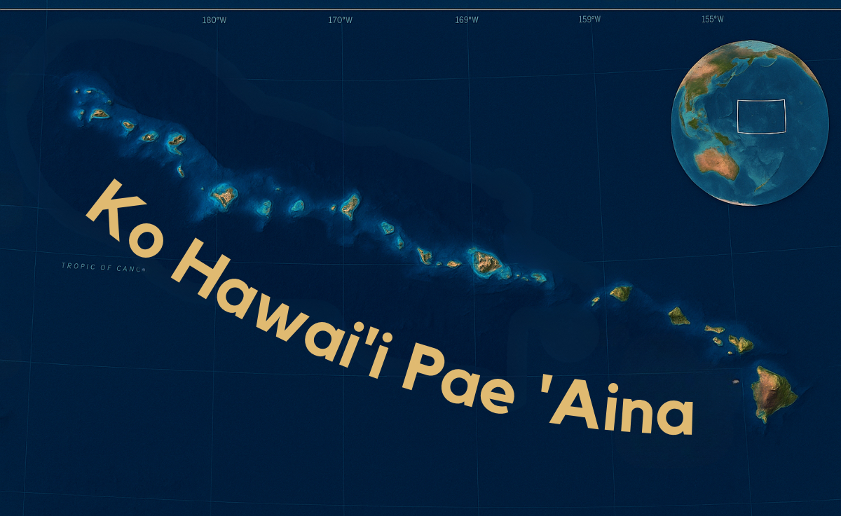 Map of the Hawaiian Islands